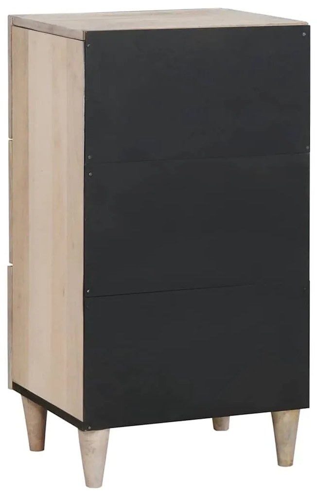 vidaXL Πλαϊνό γραφείο με συρτάρι Λευκό 33.5 x 40 x 75 εκ
