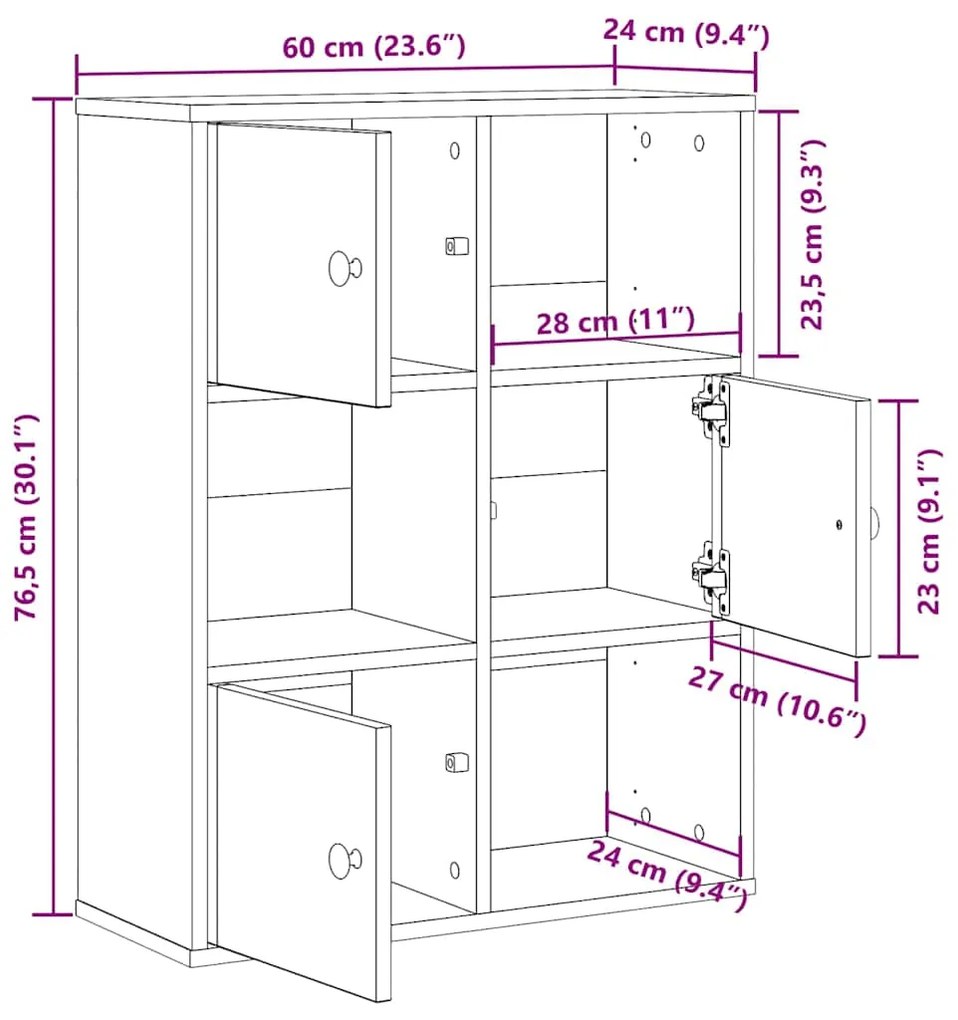 ΒΙΒΛΙΟΘΗΚΗ ΜΑΥΡΗ ΔΡΥΣ 60X24X76,5 ΕΚ. ΚΑΤΑΣΚΕΥΑΣΜΕΝΟ ΞΥΛΟ 860383