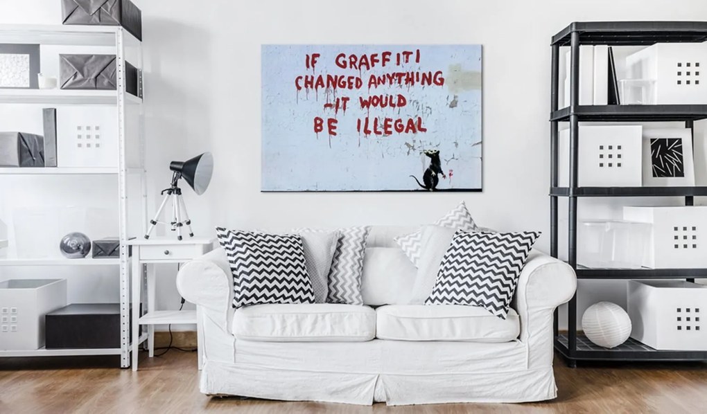 Πίνακας - If Graffiti Changed Anything by Banksy 60x40