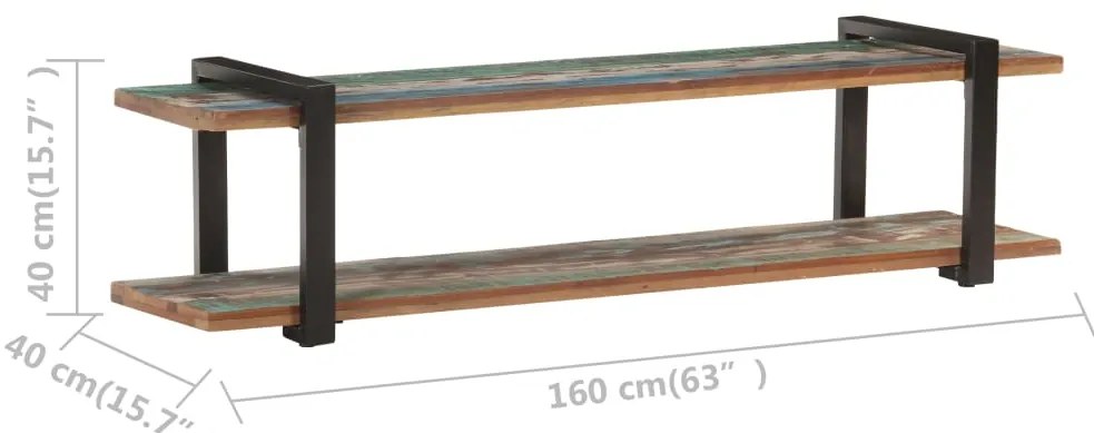 vidaXL Έπιπλο Τηλεόρασης 160 x 40 x 40 εκ. από Μασίφ Ανακυκλωμένο Ξύλο