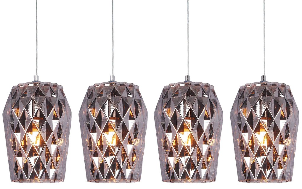 SE4288S-04 LUCA PENDANT SMOKE GLASS+ HOMELIGHTING 77-3723