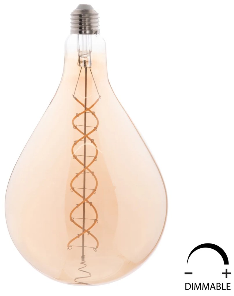 ΛΑΜΠΤΗΡΑΣ A160 LED FILAMENT 8W E27 3000K TEA COLOR DIMMABLE HM4052.02 - 3000K - HM4052.02