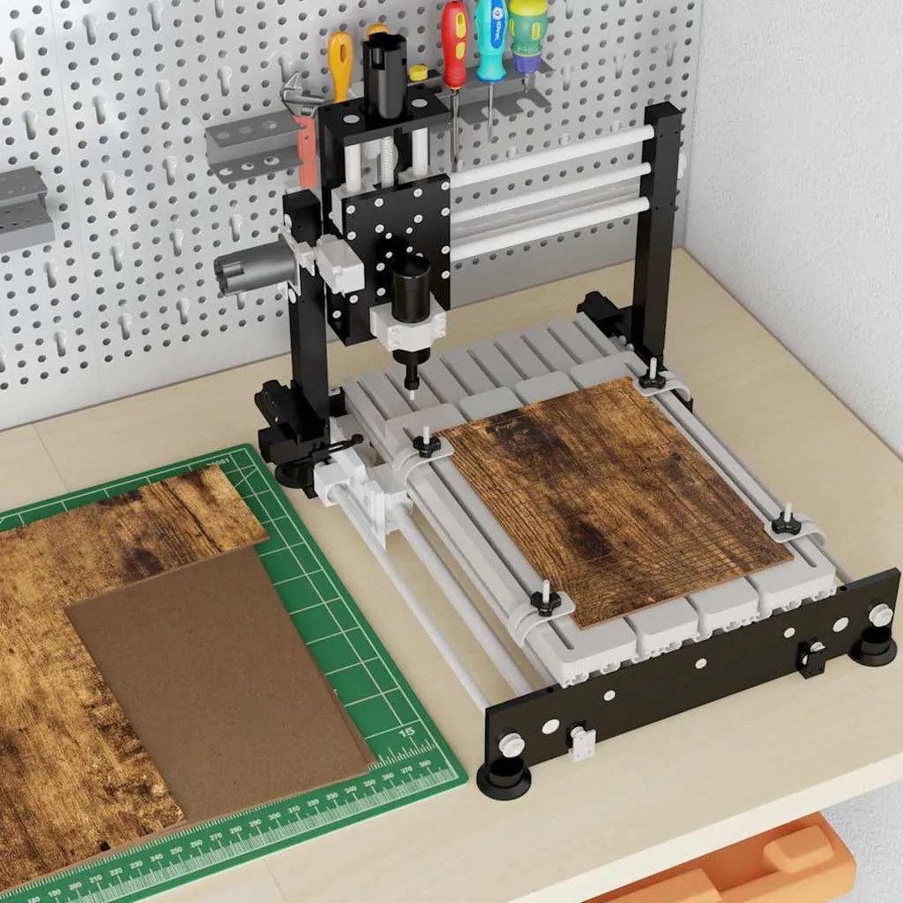 vidaXL Πίνακες Διακόσμησης 50 pcs Καπνιστή δρυς 30 x 30 x 0.3 εκ