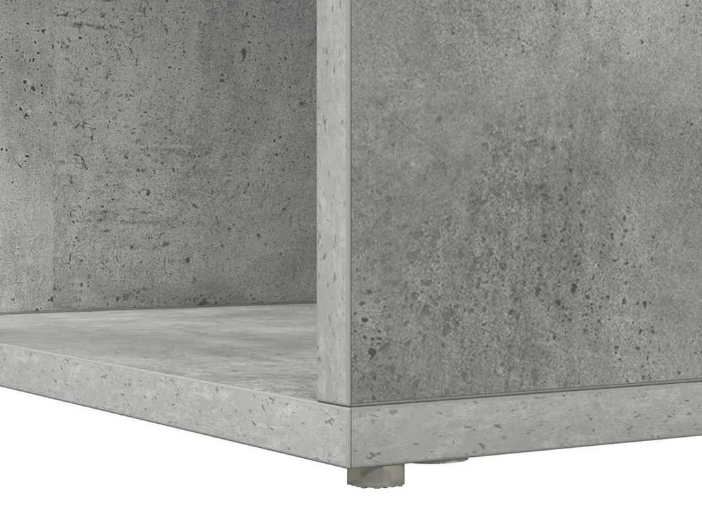 vidaXL Γωνιακό γραφείο Γκρι σκυροδέματος 101.5 x 149.5 x 149.5 εκ.