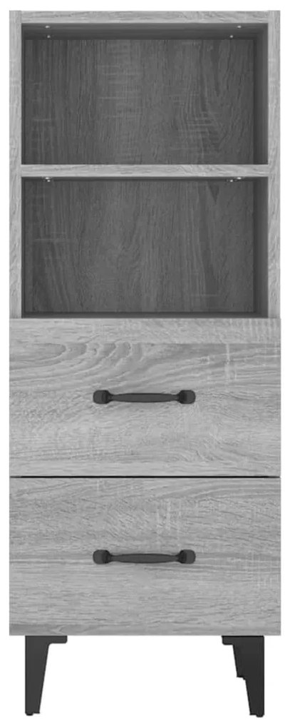 vidaXL Ντουλάπι Γκρι Sonoma 34,5x34x90 εκ. από Επεξεργασμένο Ξύλο