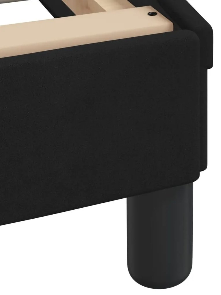 vidaXL Σκελετός Κρεβατιού Dover Μαύρο 200x200 εκ. Βελούδινο