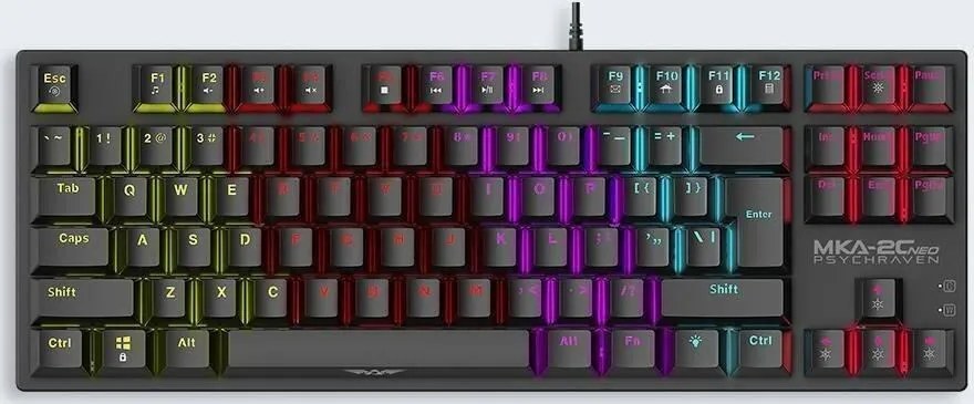 ARMAGGEDDON MECHANICAL KEYBOARD MKA-2C NEO BLACK LINEAR RED SWITCH