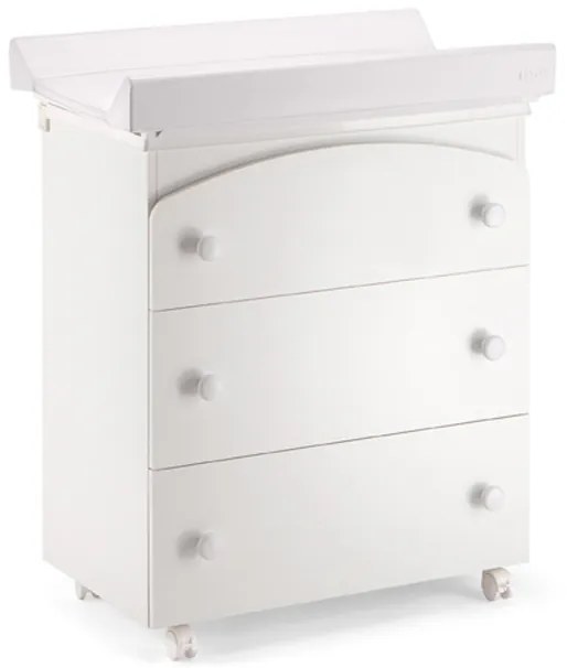 Μπανάκι - αλλαξιέρα PALI Tris, χρώμα λευκό