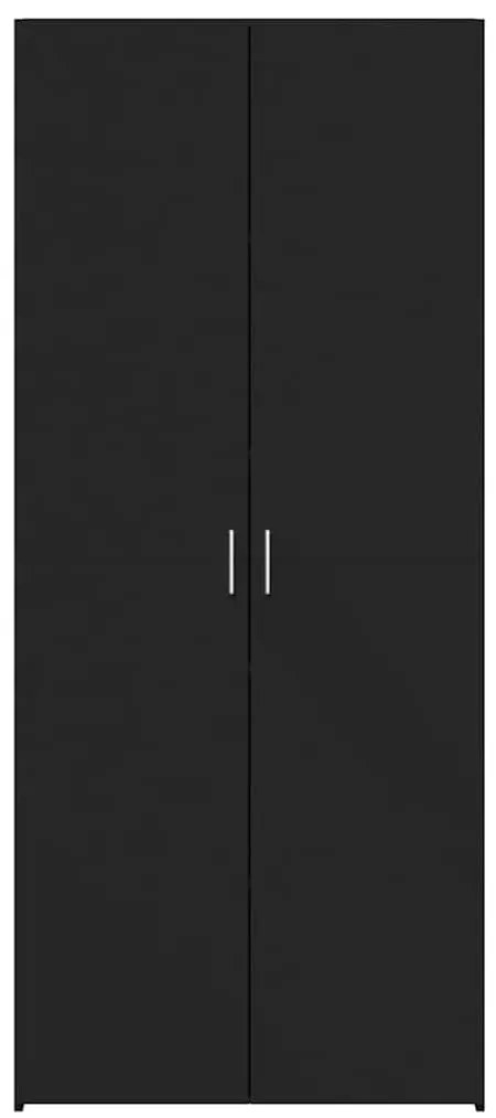 vidaXL Ντουλάπι Μαύρο 70x42,5x185 εκ. Επεξεργασμένο Ξύλο