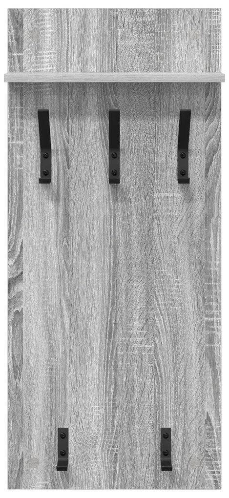 vidaXL Τοίχου Κρεμάστρα Γκρι sonoma 90 x 40 x 10 εκ Επεξεργασμένο ξύλο