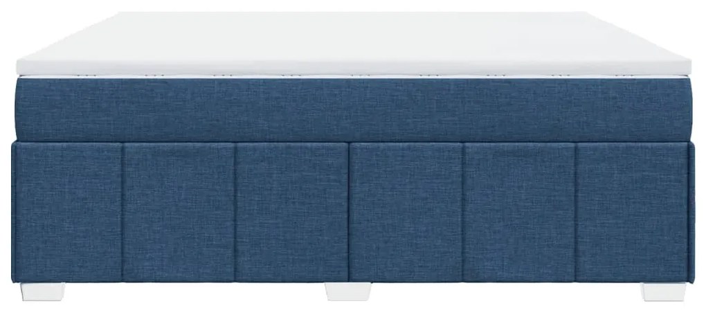 ΚΡΕΒΑΤΙ BOXSPRING ΜΕ ΣΤΡΩΜΑ ΜΠΛΕ 180X200 ΕΚ. ΥΦΑΣΜΑΤΙΝΟ 3285497