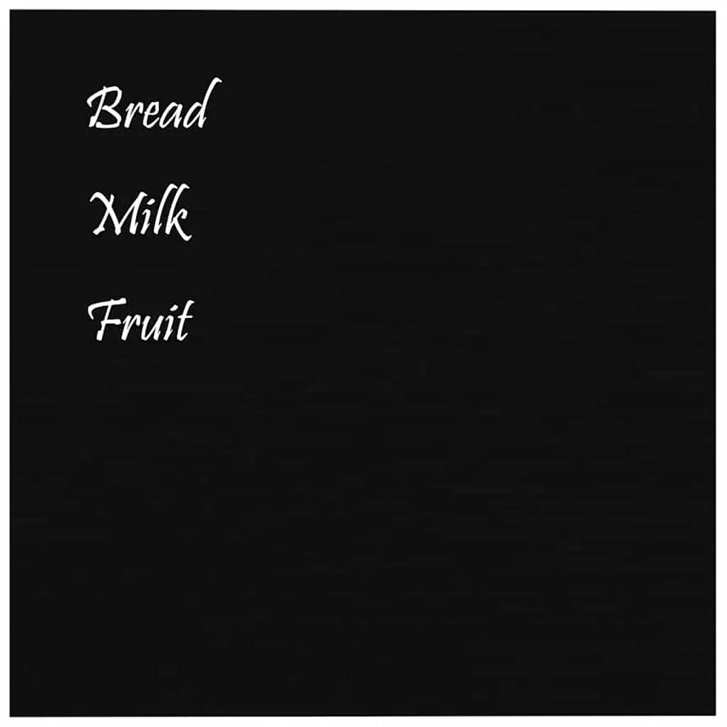 vidaXL Πίνακας Επιτοίχιος Μαγνητικός Μαύρος 40x40 εκ. από Ψημένο Γυαλί