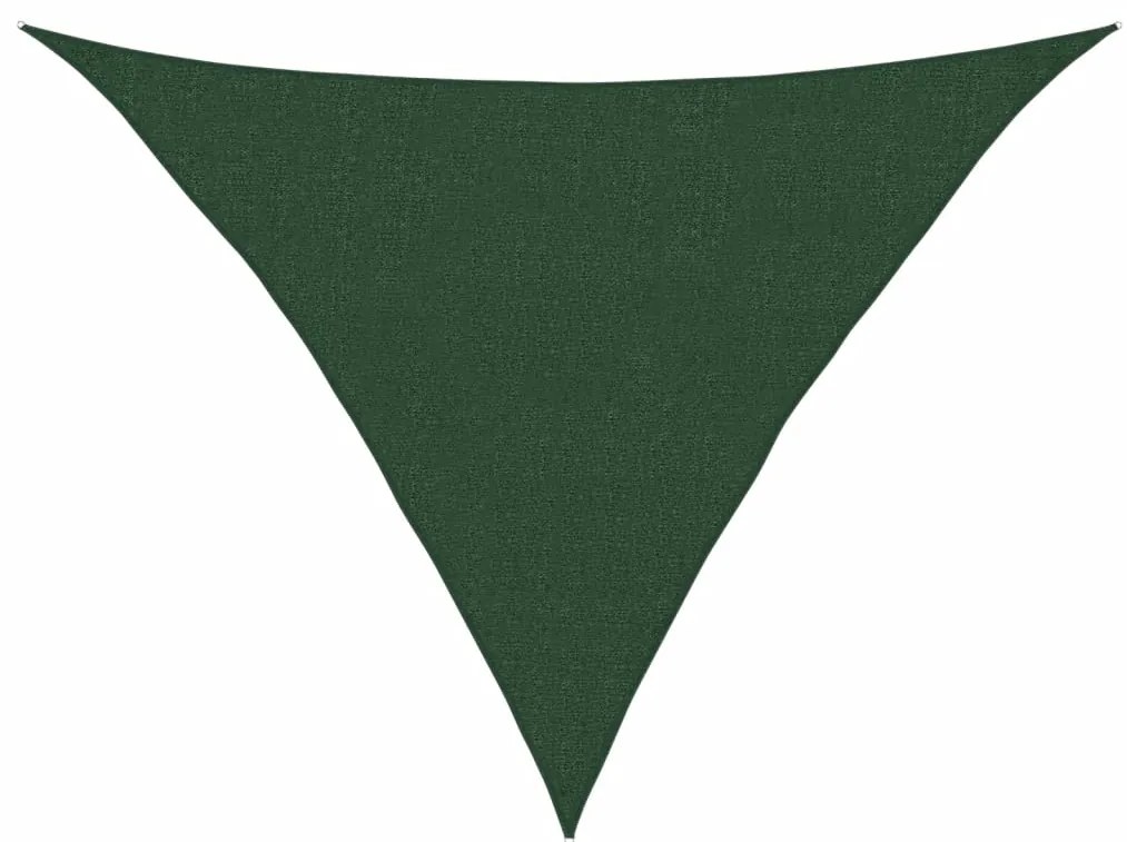 vidaXL Πανί Σκίασης Σκούρο Πράσινο 2,5x2,5x3,5 μ. από HDPE 160 γρ./μ²