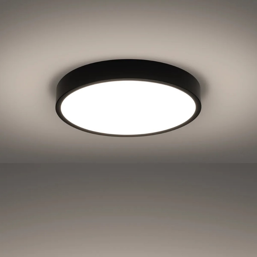 Sollux Φωτιστικό οροφής ONYX 50 μαύρο LED 3000K,Αλουμίνιο,1x32W