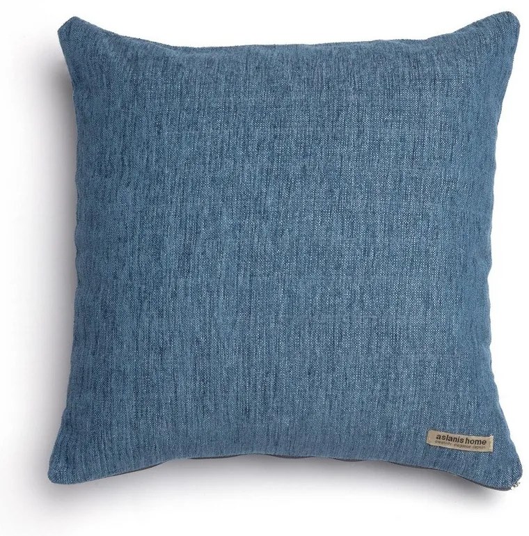 Μαξιλαροθήκη Διακοσμητική Four Seasons Classic Blue Jean Aslanis Home 45X45 Βαμβάκι-Chenille