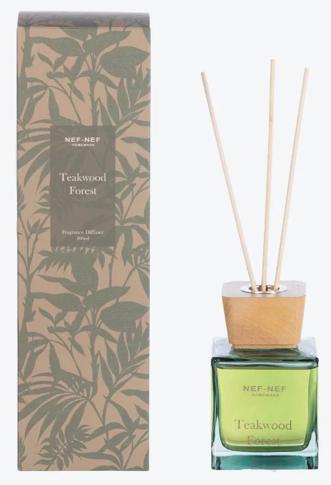 Αρωματικό Χώρου 200ml Με Στικς Nef-Nef Homeware Teakwood Forest