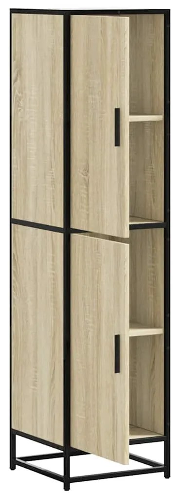 vidaXL Highboard Sonoma Oak Κατασκευασμένο ξύλο και μέταλλο