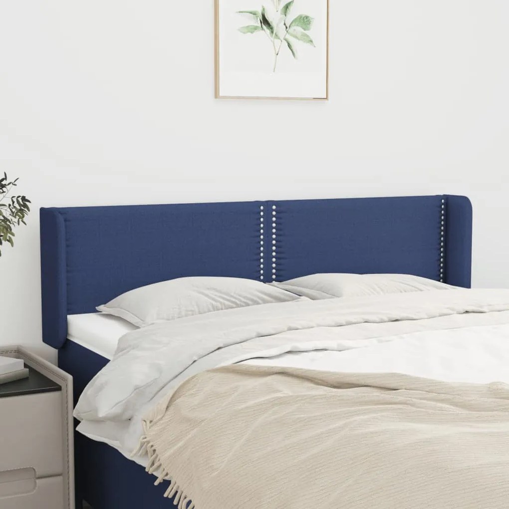 vidaXL Κεφαλάρι με Πτερύγια Μπλε 147x16x78/88 εκ. Υφασμάτινο