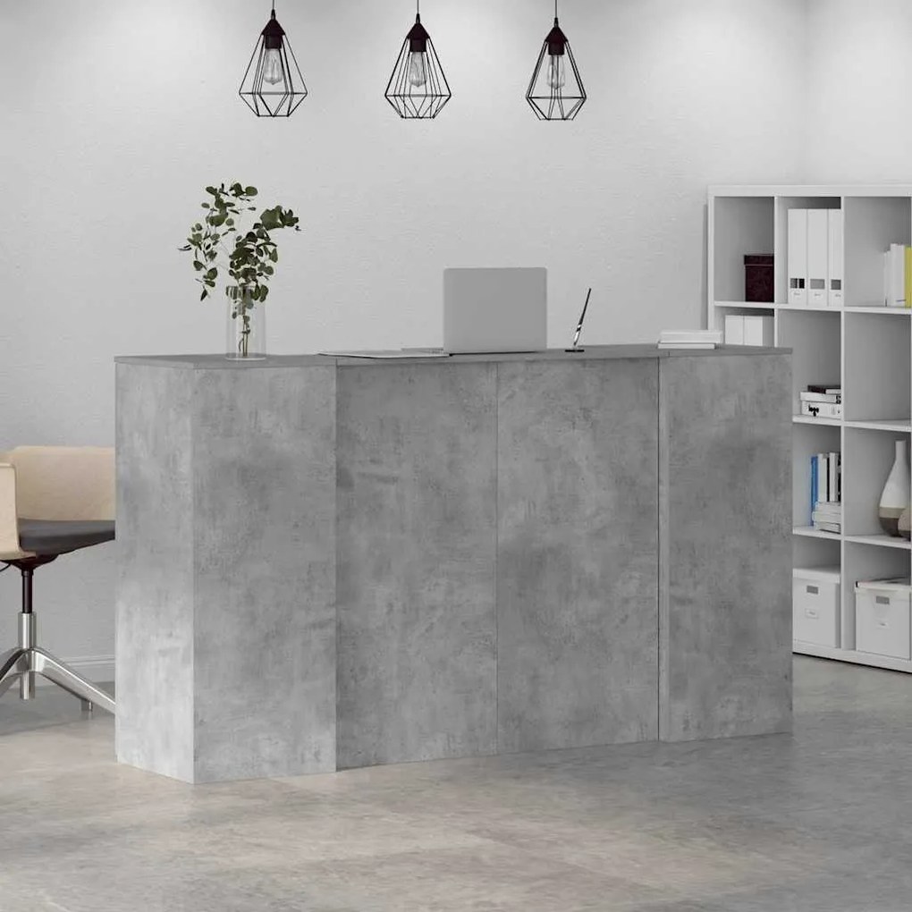 vidaXL Γραφείο υποδοχής 180x50x103,5εκ. Επεξεργασμένο Ξύλο