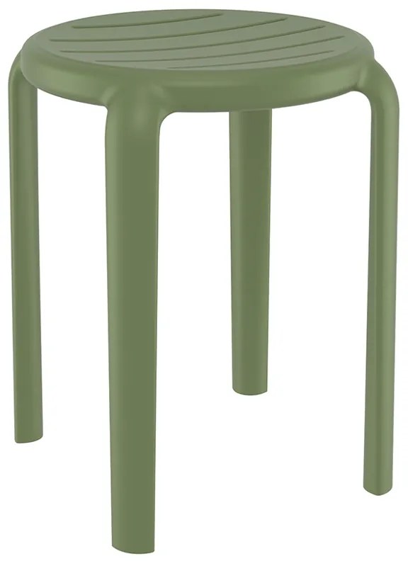 SIESTA TOM 45εκ. ΣΚΑΜΠΟ OLIVE GREEN ΠΟΛ/ΝΙΟΥ 34X34X45εκ.20.0782