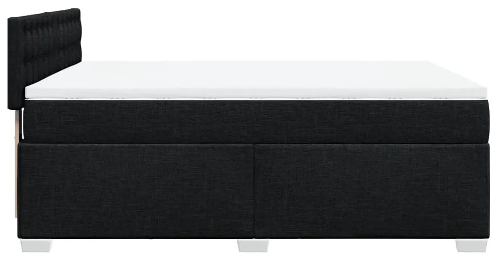 ΚΡΕΒΑΤΙ BOXSPRING ΜΕ ΣΤΡΩΜΑ ΜΑΥΡΟ 140X200 ΕΚ. ΥΦΑΣΜΑΤΙΝΟ 3288227