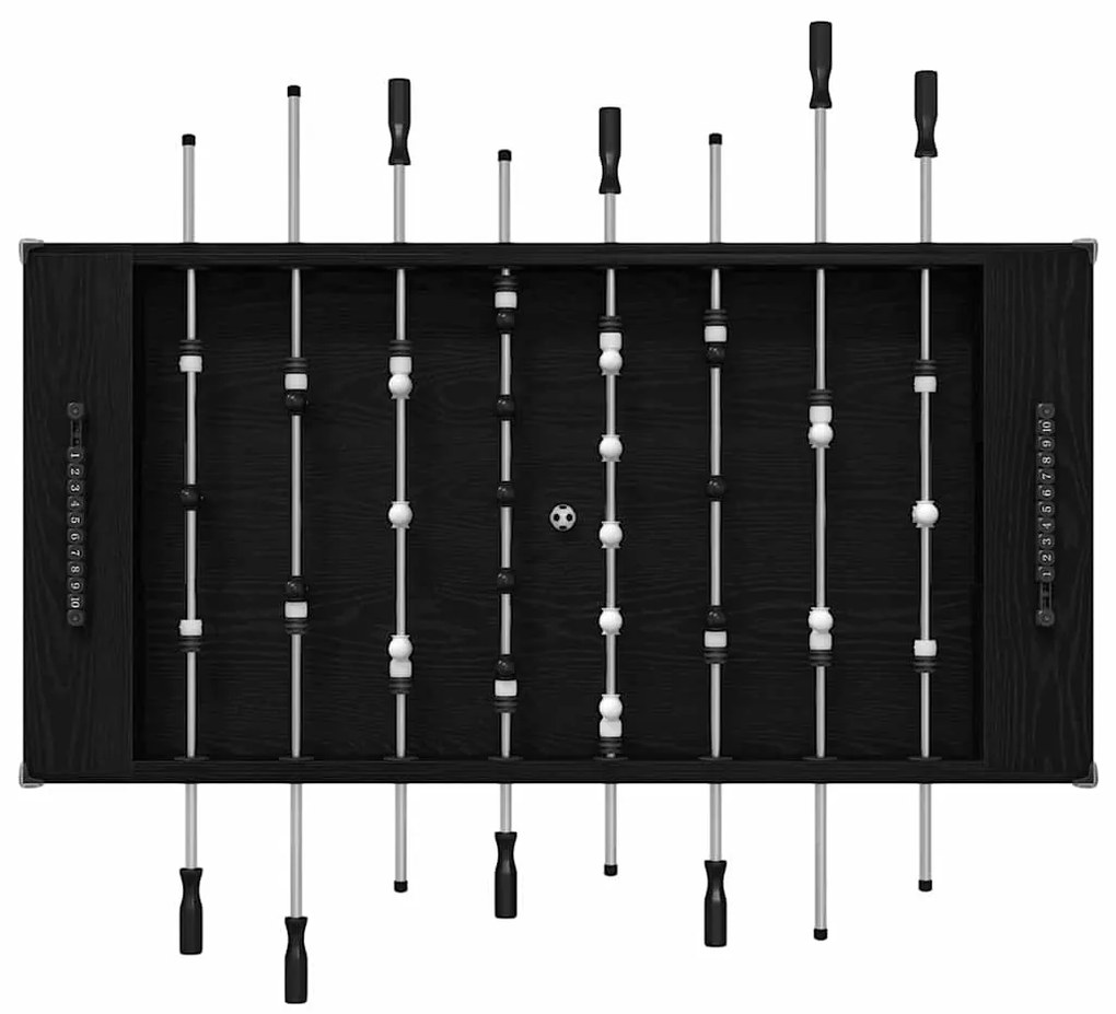 vidaXL Τραπέζι Ποδιού 2 pcs Μαύρη Οξυά 146,5 x 74 x 85 εκ.