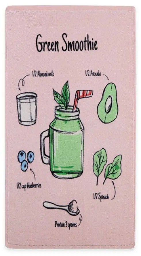 Ποτηρόπανο Βελουτέ Smoothie Pink Nef-Nef 40x60cm 100% Βαμβάκι
