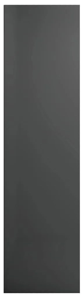 vidaXL Βιβλιοθήκη/Έπιπλο TV Γυαλιστερό Γκρι 36x30x114 εκ. Επεξ. Ξύλο