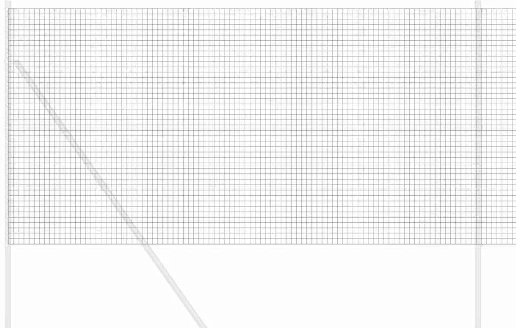 vidaXL Συγκολλητός φράχτης από σύρμα Γκρι 1.4 x 50 m Ατσάλι