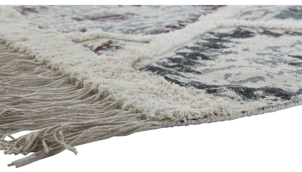 Χαλί DKD Home Decor Λευκό Κόκκινο βαμβάκι (200 x 290 x 1 cm)