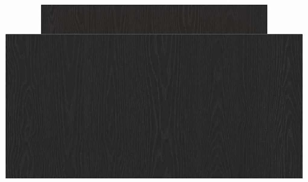 vidaXL Σκελετός Κρεβατιού Μαύρη δρυς 90 x 190 cm Επεξεργασμένο ξύλο