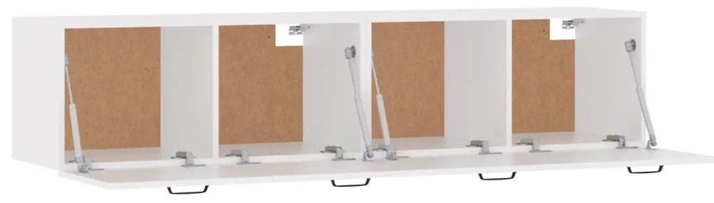 vidaXL Ντουλάπια Τοίχου 2 Τεμ. Λευκά 60 x 36,5 x 35 εκ. Επεξ. Ξύλο