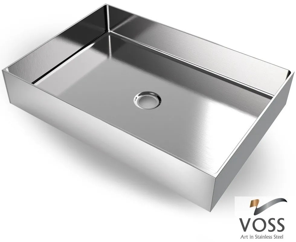 Voss Aldo V1255-110 Επιτραπέζιος Nιπτήρας Inox Brushed PVD 55x38 εκ.