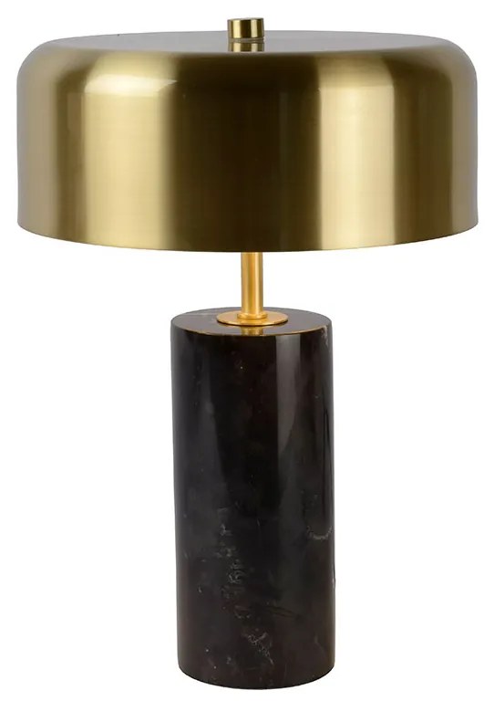 Φωτιστικό Επιτραπέζιο Lucide 34540-03-30 MIRASOL Μαύρο Ματ (Black Mat)|Χρυσό Χρώμα (Gold Coloured)