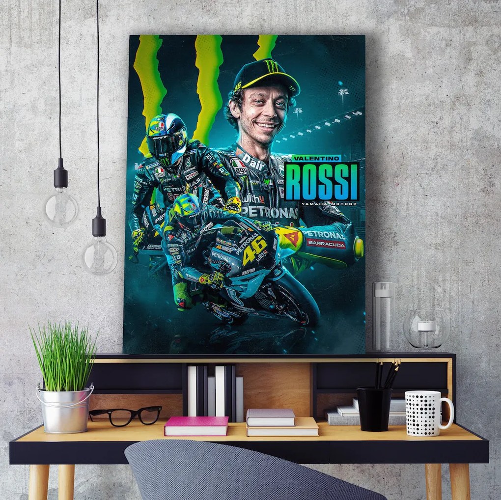 Πίνακας σε καμβά MotoGP Valentino Rossi KNV1735 80cm x 120cm