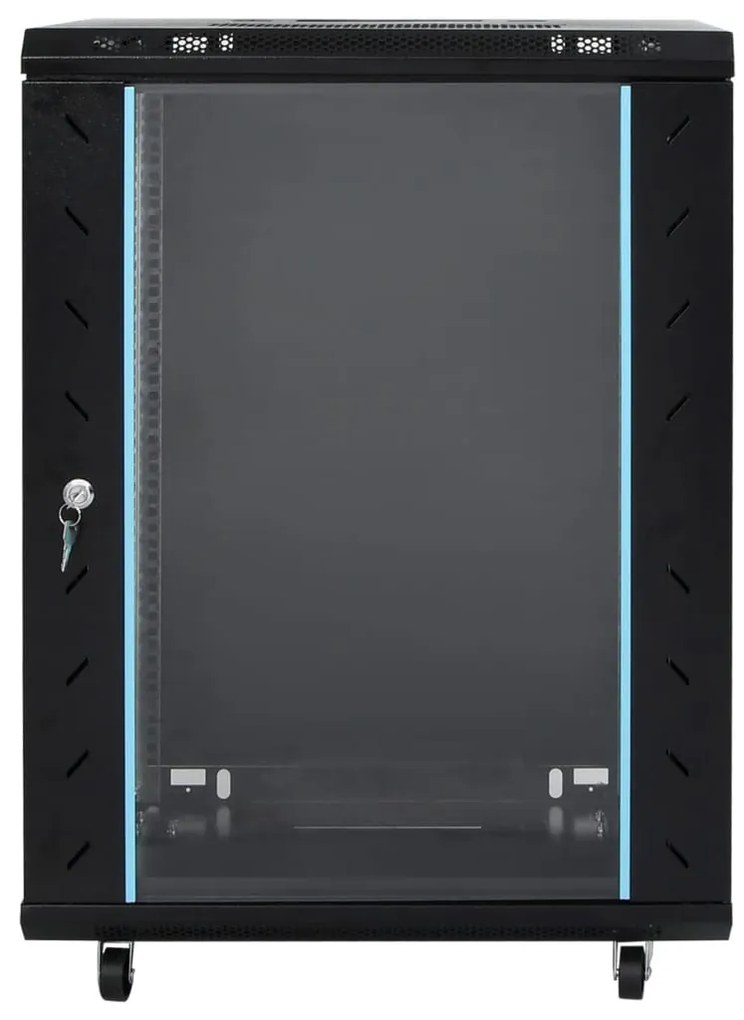 vidaXL Καμπίνα Δικτύου με Περιστ. Πόδια 15U 19" IP20 53x40x80 εκ.