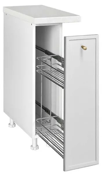 MATIS Επιδαπέδια συρταριέρα κουζίνας Alba D20 Λευκό 20x60x85εκ. MATISKD2077