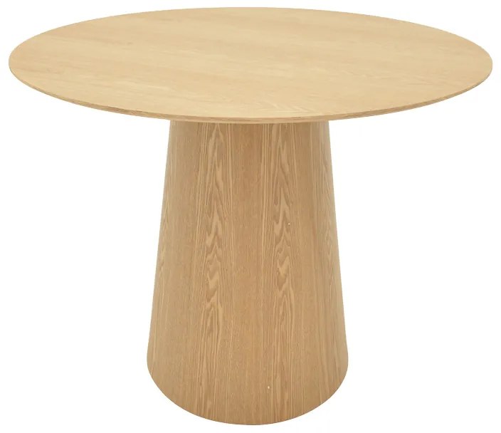 Tραπέζι Donda pakoworld mdf sonoma Φ100x76εκ