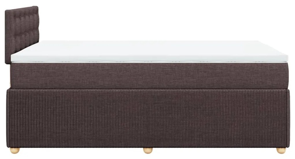 ΚΡΕΒΑΤΙ BOXSPRING ΜΕ ΣΤΡΩΜΑ ΣΚΟΥΡΟ ΚΑΦΕ 120X190 ΕΚ ΥΦΑΣΜΑΤΙΝΟ 3289712