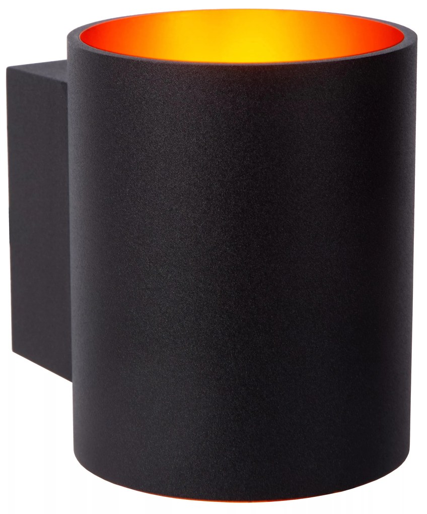 Φωτιστικό Επίτοιχο Lucide 23252-01-30 XERA Μαύρο Ματ (Black Mat)|Χρυσό Χρώμα (Gold Coloured)