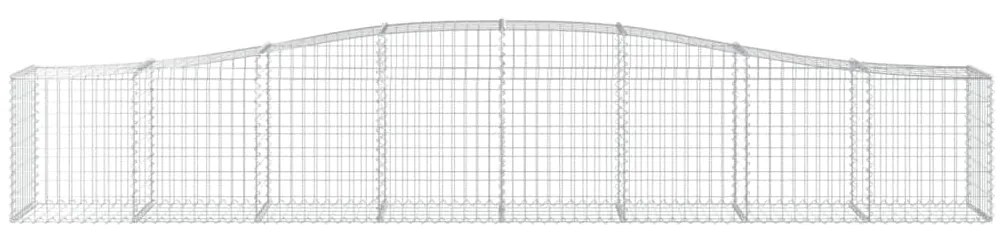 vidaXL Συρματοκιβώτια Τοξωτά 15 τεμ. 400x50x60/80 εκ. Γαλβαν. Ατσάλι