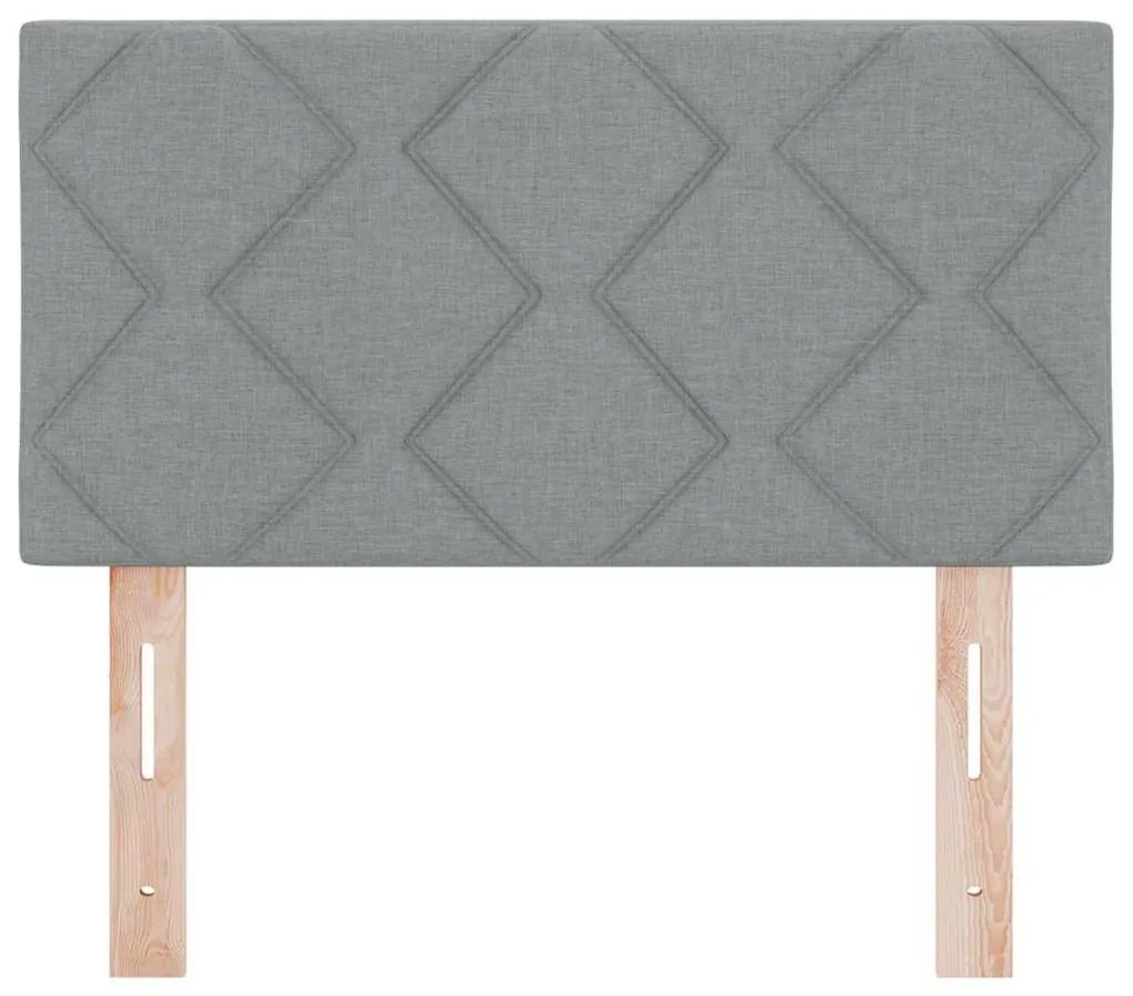 vidaXL Υφασμάτινο Κεφαλάρι Geometric Ανοιχτό γκρι 80 cm ύφασμα