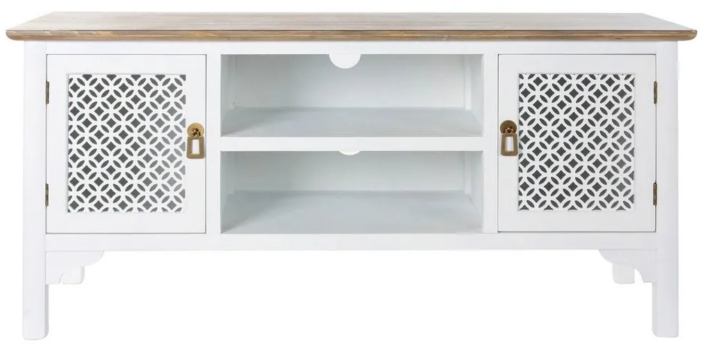Τηλεόραση DKD Home Decor 8424001812066 Λευκό Πολύχρωμο Ανοιχτό καφέ Έλατο 120 x 45 x 58 cm