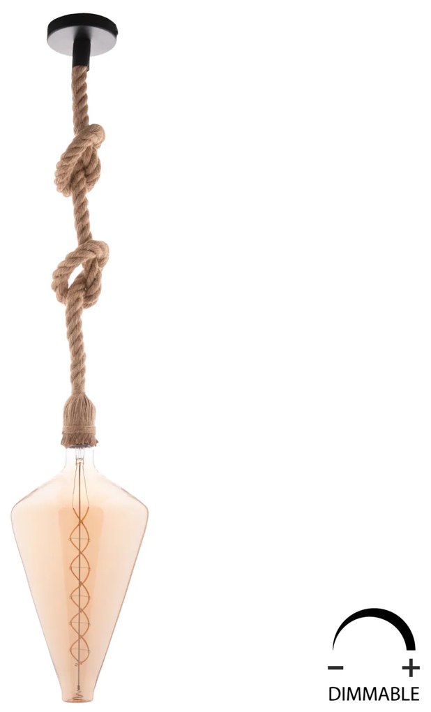 ΛΑΜΠΤΗΡΑΣ LED FILAMENT 8W E27 3000K GOLD COLOR DIMMABLE HM4054.02