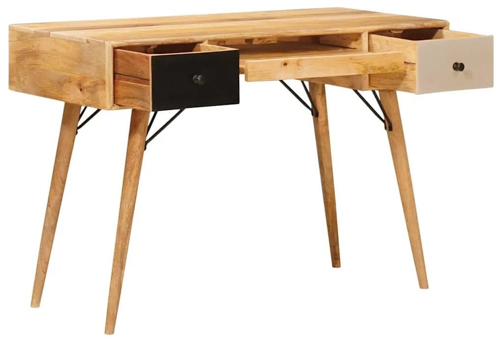 vidaXL Γραφείο γραφής Καφέ 110 x 55 x 76 cm Στερεό ξύλο μάνγκο