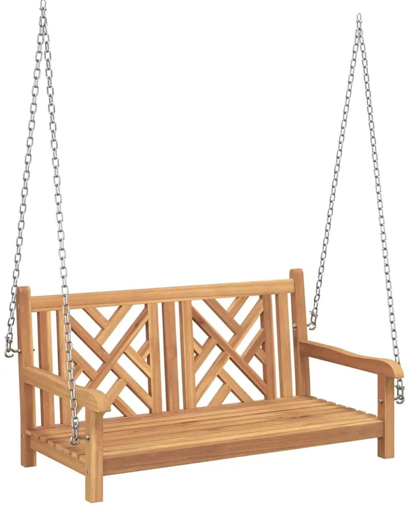 vidaXL Πάγκος Κούνια Άλλο Καφέ 114 x 60 x 64 cm Μασίφ ξύλο teak