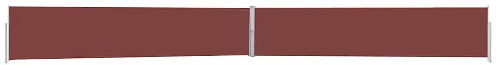 vidaXL Σκίαστρο Πλαϊνό Συρόμενο Βεράντας Καφέ 170 x 1200 εκ.