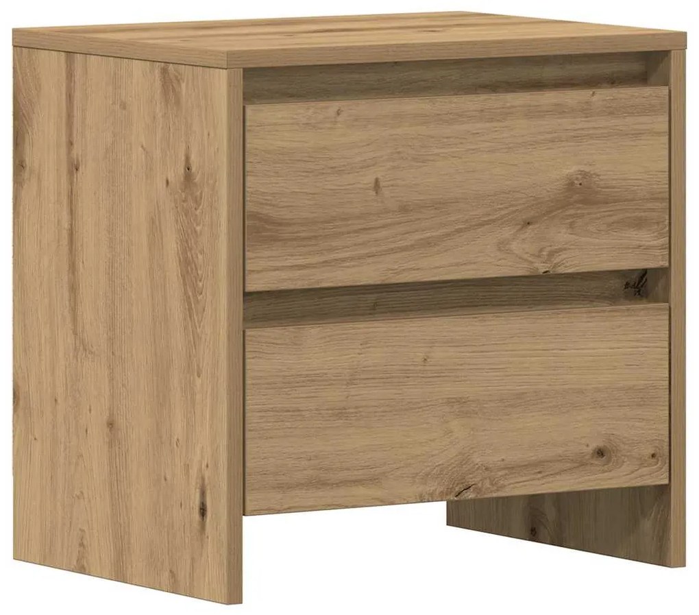 vidaXL Κομοδίνο με συρτάρι 2 pcs artisan δρυς 45 x 34 x 44.5 εκ