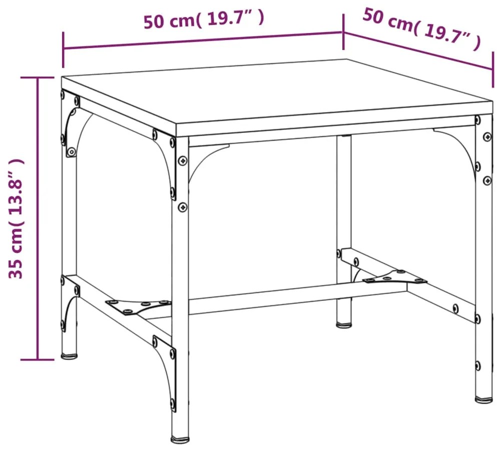 ΤΡΑΠΕΖΑΚΙ ΣΑΛΟΝΙΟΥ ΓΚΡΙ SONOMA 50X50X35 ΕΚ. ΕΠΕΞΕΡΓΑΣΜΕΝΟ ΞΥΛΟ 819400