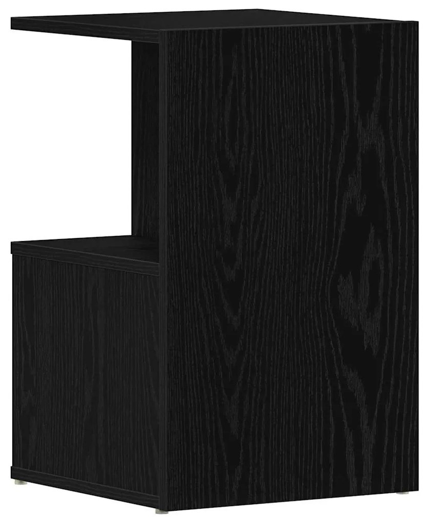 vidaXL Κομοδίνο 2 pcs Μαύρη δρυς 35 x 35 x 55 εκ. Επεξεργασμένο ξύλο